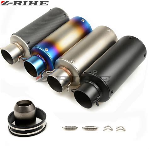 mm modified motorcycle exhaust pipe muffler carbon fiber exhaust pipe  honda pcx