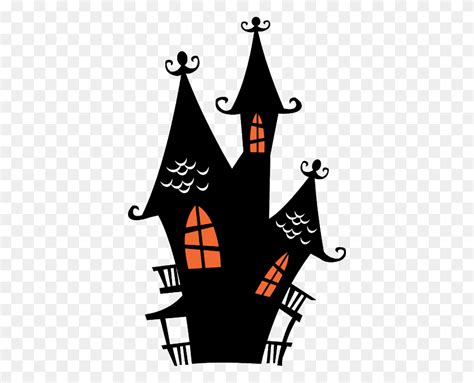 simple haunted house outline haunted mansion clipart flyclipart