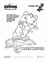 Croods Coloring Pages Printables Sheets Fun Dreamworks Movie Kids Choose Board Printable Colouring sketch template