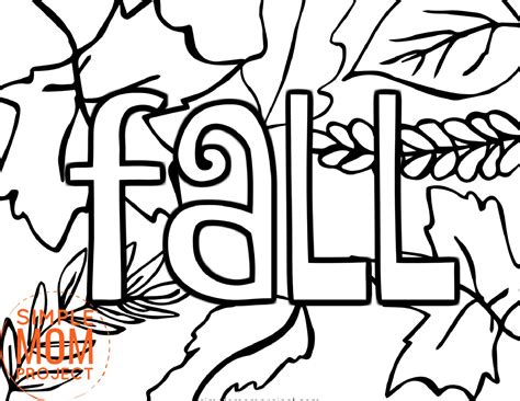 printable fall coloring pages  toddlers