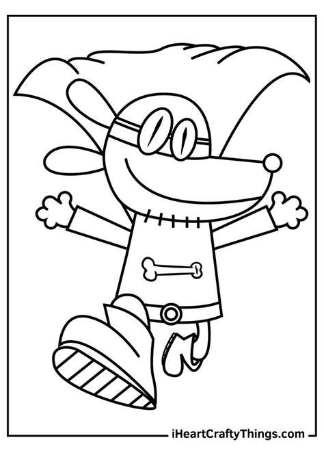 dog man coloring pages   printables