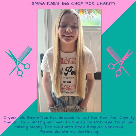 Emma Raes Big Chop For Charity