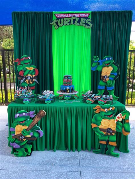 pin  elegant  ninja turtles turtle birthday parties ninja