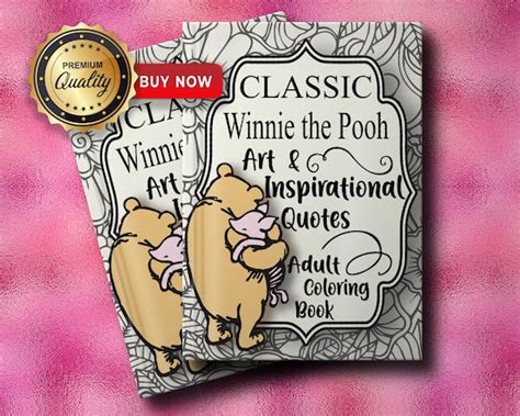 winnie  pooh coloring book classic pooh coloring pages etsy