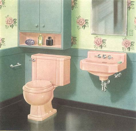 color pink  bathroom sinks tubs  toilets