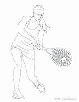 Coloring Tennis Racket Getcolorings Sport sketch template