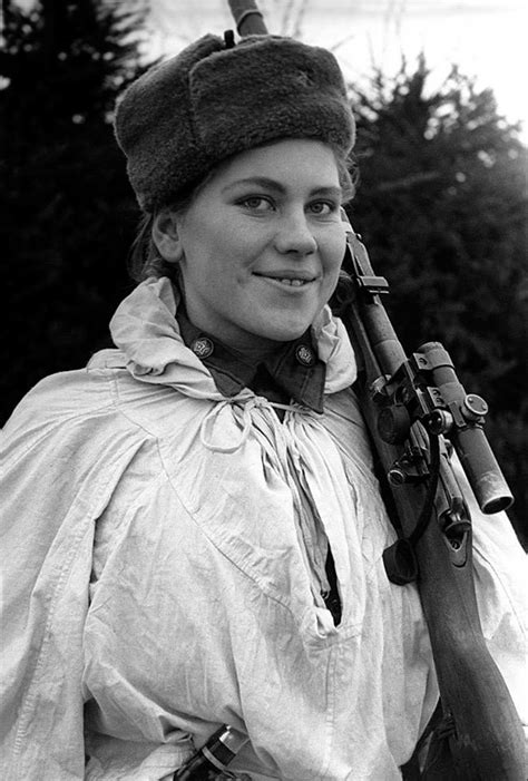 world war ii  pictures sniper girl roza shanina