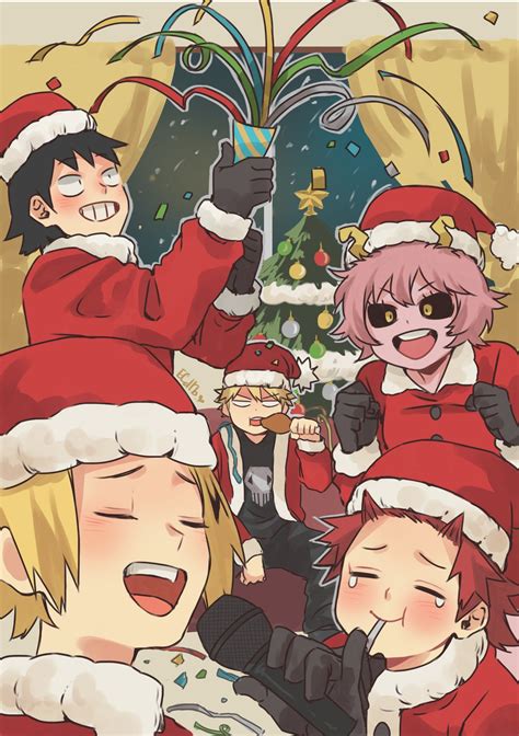 christmas anime pfp mha denki anime wallpapers