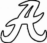 Alabama Tide sketch template