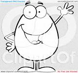Mascot Blac Waving Egg Clipart Royalty Vector Cartoon Toon Hit Illustration sketch template