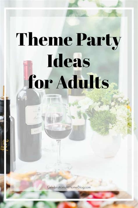 birthday party ideas  adults celebrations  home