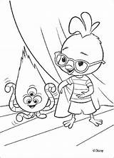 Chicken Little Coloring Pages Print Color Disney Hellokids sketch template