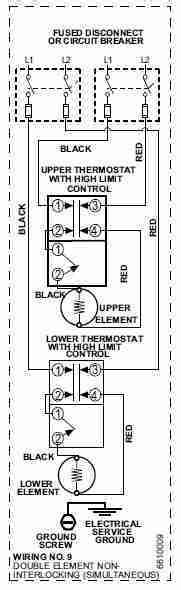 wiring diagram  water heater