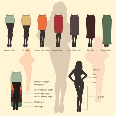 skirt length chart  sizing guide hood mwr