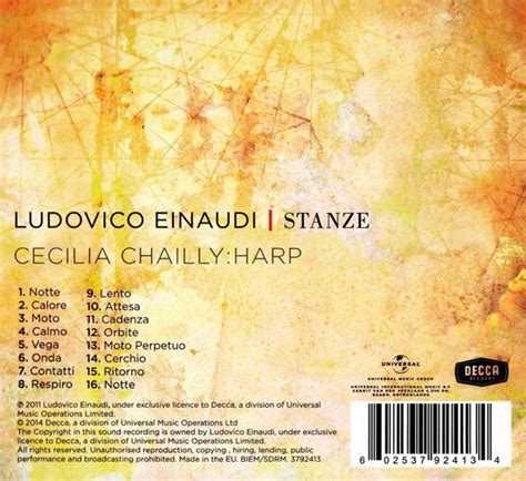 Stanze Ludovico Einaudi Cd Album Muziek