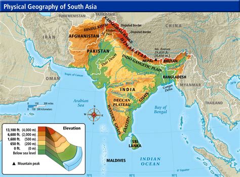 الجغرافيا دراسات و أبحاث جغرافية southern asian physical geography