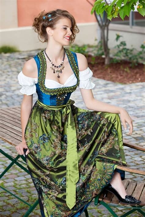 a breathtaking jewel toned dirndl from angermaier tracht tracht dirndl dress german folk