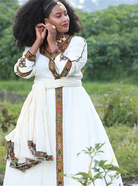 New Style Habesha Kemis Ethiopian Eritrean Dresses
