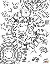 Zodiac Coloring Leo Pages Sign Signs Printable Star Colors Aries Drawing Popular Categories sketch template