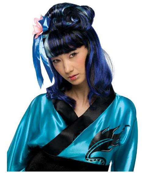 adult blue dragon lady halloween wig