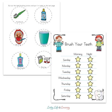 dental health worksheets  kids