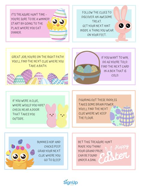 easter basket hunt clues  printable awesome active fun  toddlers