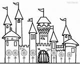 Coloring Castle Pages Printable Print sketch template
