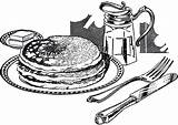 Breakfast Clipart Pancake Vintage Clip Eating Cliparts Preschool Shrove Pancakes Continental Food Mix Drawing Graphics Cartoon Sketch Library Cliparting Transparent sketch template