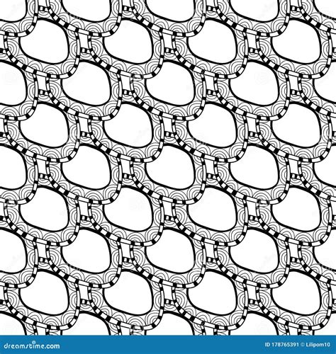 black  white illustration  coloring book page abstract