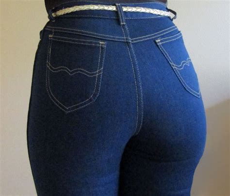 Vintage 1970s High Waist Tight Tapered Mom Jeans 2… Gem