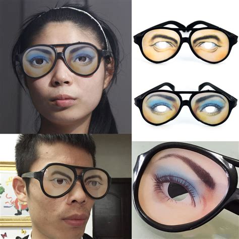 Funny Glasses Fake Eye Spectacles Shades Prank Joke Stag Bachelorette