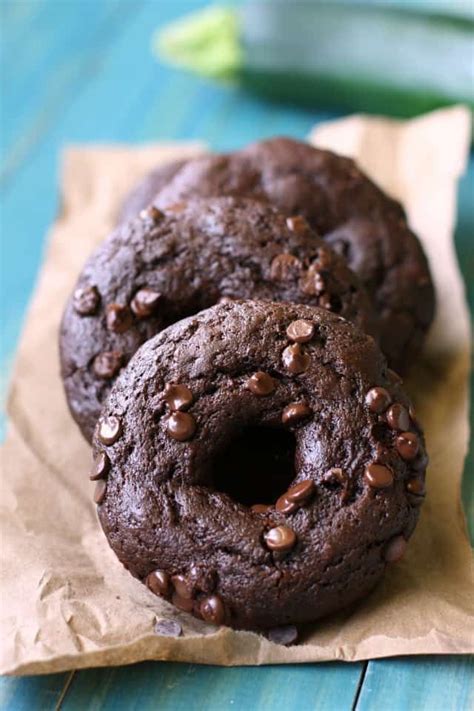 chocolate zucchini donuts recipe with images