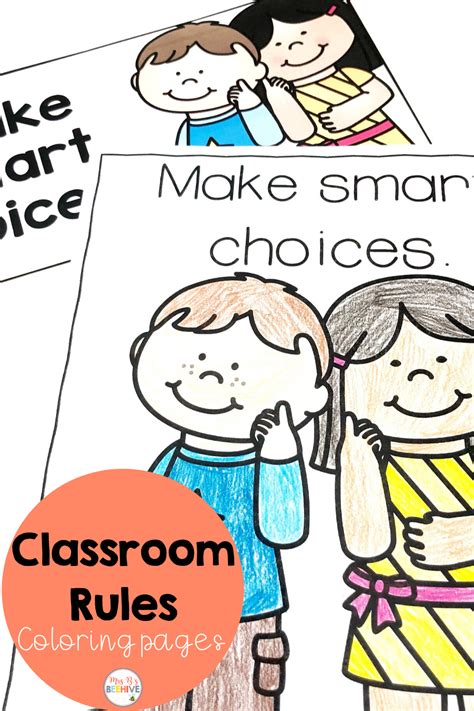 classroom rules  coloring pages pbis   classroom rules
