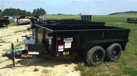 big tex sr  dump trailer