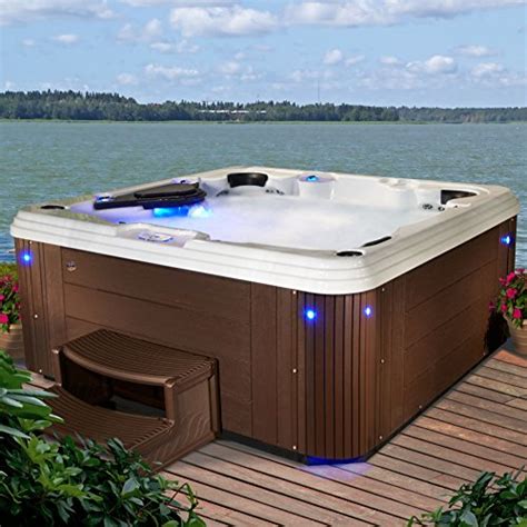 Essential Hot Tubs 67 Jets Syracuse Lounger Rotationally