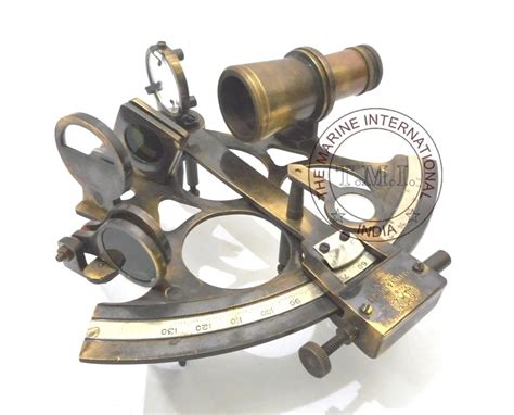 1917 kelvin and hughes antique nautical brass sextant ~ collectible