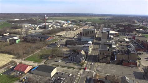 drone video footage  downtown middletown ohio youtube