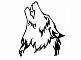 Wolf Howling Drawing Head Pencil Drawings Simple Easy Outline Wolves Cartoon Clipart Line Clip Draw Cute Wings Getdrawings Clipartmag Moon sketch template