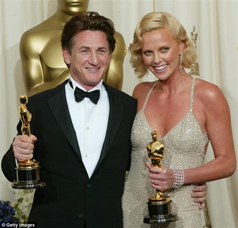 sean penn keeps his head down after charlize theron marriage remarks