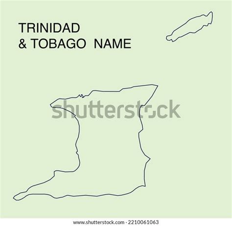 map trinidad tobago map trinidad tobago stock vector royalty