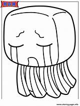 Minecraft Ghast Coloring Pages Creature Printable Drawing Gif Color Getdrawings Info sketch template
