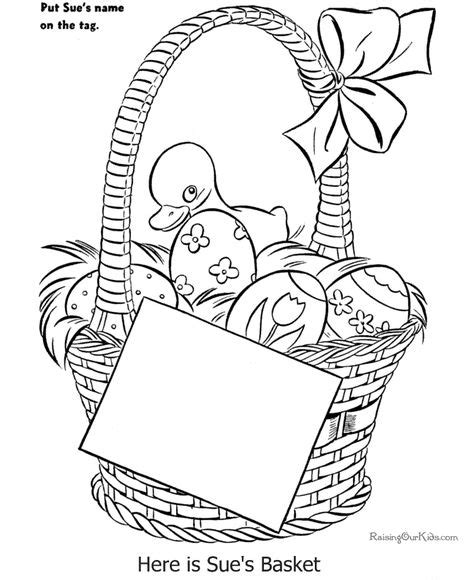 easter basket coloring page easter coloring pages  easter