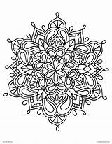 Coloring Mandala Pages Mandalas Color Printable Kids Symmetrical Center Adults Floral Indian sketch template