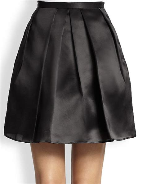 satin pleated mini skirt elizabeth s custom skirts