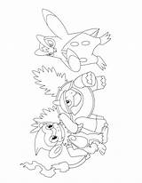 Pokemon Coloring Pages Grotle Print Kids Color sketch template