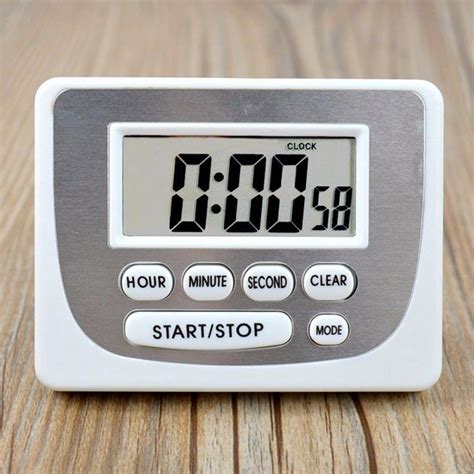 hour electronic timer alarm clock digital kitchen cooking timer