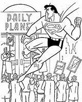 Coloring Superman Daily Printable Planet Front Pages Ecoloringpage sketch template