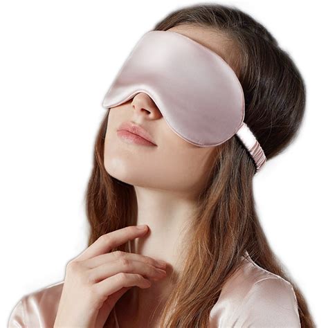 Smooth Upscale Silk Sleep Mask Supple Eye Shade Portable