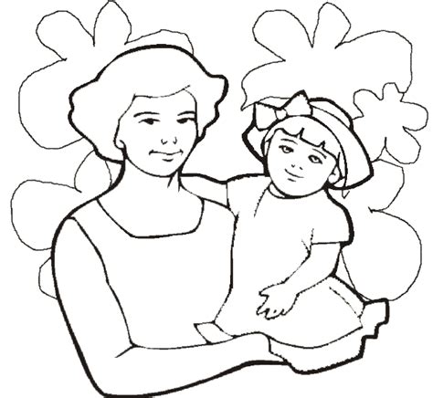 mothers day coloring pages mommy daughter coloring pages  mothers day