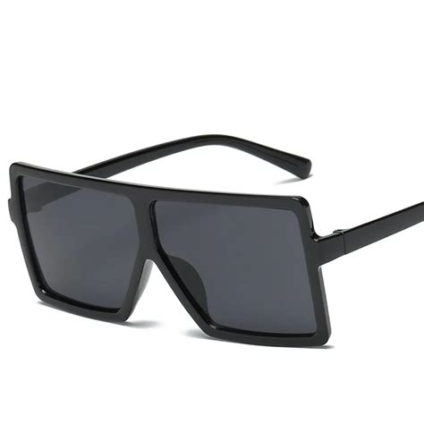 samjune brand retro steampunk frame square male sunglasses men  black oversized big sun